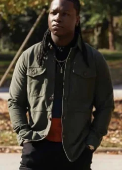 Legacies Chris Lee (Kaleb Hawkins) Green Cotton Jacket