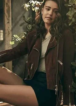Legacies (Josie Saltzman) Kaylee Bryant Suede Leather Jacket