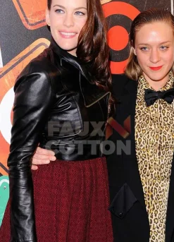 LIV TYLER BLACK BIKER JACKET