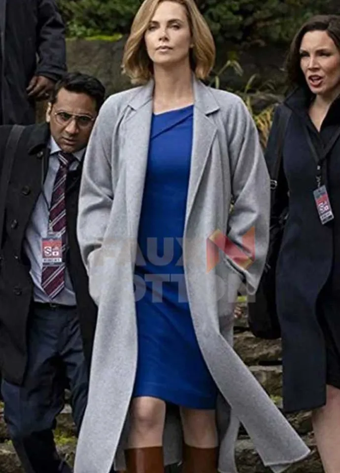 Long Shot Charlize Theron Wool Coat