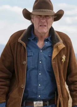 LONGMIRE (SHERIFF WALT) ROBERT TAYLOR LEATHER COAT