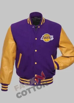 Los Angeles Lakers Varsity Leather Jacket