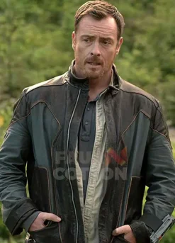 Lost In Space Toby Stephens Leather Jacket