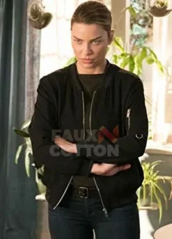 Lucifer Lauren German Black Bomber Jacket
