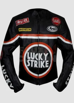 Lucky Strike Black Biker Leather Jacket