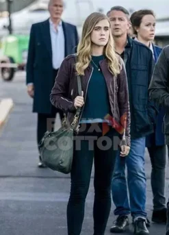 MANIFEST Michaela Stone MAROON JACKET