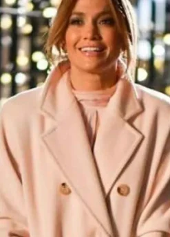 MARRY ME 2021 (KAT VALDEZ) JENNIFER LOPEZ WOOL WHITE COAT