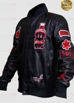 Marvin The Martin Air Jordan Bomber Leather Jacket
