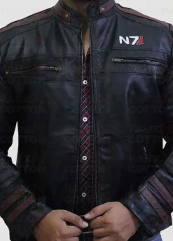 Mass Effect 4 N7 Armor Costume Leather Jacket