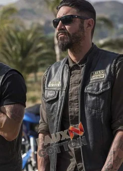 Mayans M.C. (Clayton Cardenas) Angel Reyes Leather Vest