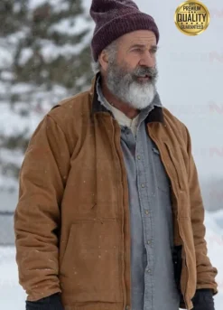 Mel Gibson Fatman Brown Cotton Jacket