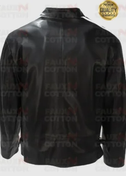 MEL GIBSON LETHAL WEAPON BLACK LEATHER JACKET