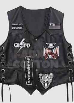 Men Black Label Society Vest