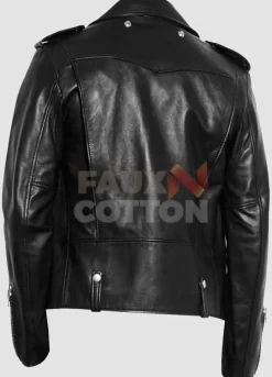 Men's Biker Vegan Leather Jacket