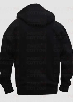 Men's Black Fleece Hoodie Jacket