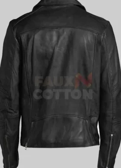 Men's Black Motorcycle Leather Jacket