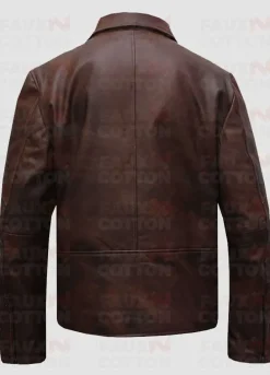 Men's Cafe Racer Brown Leather Jacket