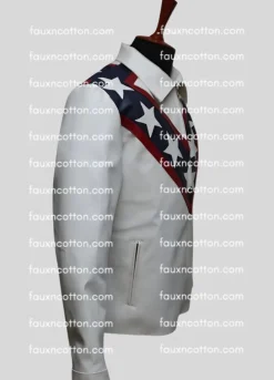 Mens Vintage Stunt Men (Evel Knievel) Biker Leather Jacket