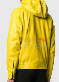 Men's Yellow Hoodie Jacket