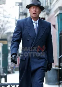 Motherless Brooklyn Bruce Willis Blue Coat