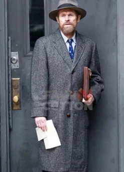 Motherless Brooklyn Willem Dafoe Grey Coat