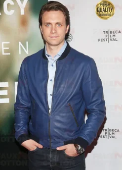 Mr Robot Martin Wallstrom ( Tyrell Wellick ) Blue Bomber Jacket