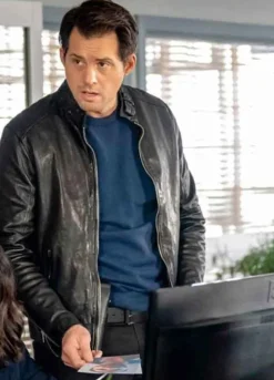 MYSTERY 101 (TRAVIS BURKE) KRISTOFFER POLAHA LEATHER JACKET