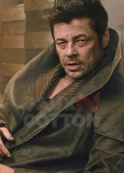 MYSTERY MAN STAR WARS BENICIO DEL TORO TRENCH COAT