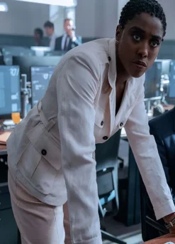 NO TIME TO DIE LASHANA LYNCH WHITE JACKET