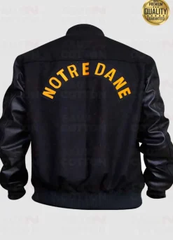 Notre Dame Sean Astin Rudy Ruettiger Bomber Jacket