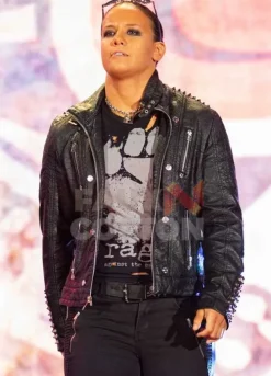 NXT Shayna Baszler Leather Black Jacket