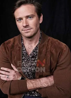 On The Basis Of Sex Armie Hammer Suede Jacket