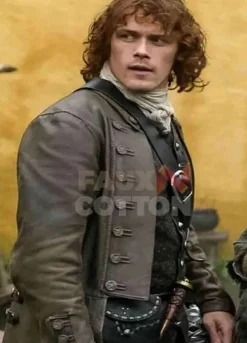 Outlander Sam Heughan Leather Coat