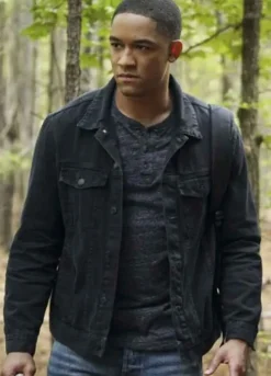 Peyton Alex Smith Legacies (Rafael Waithe) Black Cotton Jacket