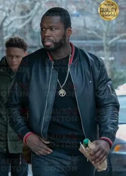Power 50 Cent Black Leather Jacket