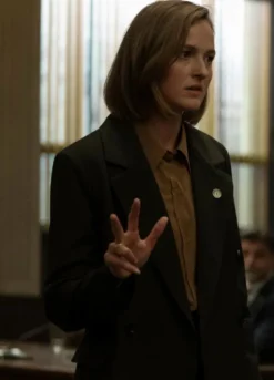 Presumed Innocent Carolyn Polhemus (Renate Reinsve) Wool Black Coat