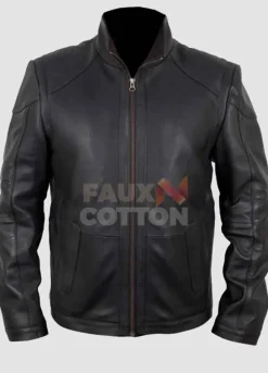 Red 2 Bruce Willis Black Leather Jacket