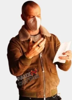 Red Notice Director Rawson Marshall Thurber Brown Leather Jacket