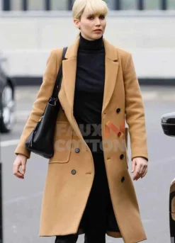 Red Sparrow Jennifer Lawrence Brown Coat