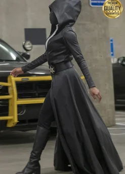 Regina King Watchmen Angela Abar Leather Costume Coat