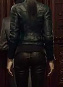 RESIDENT EVIL INFINITE DARKNESS (SHEN MAY) JONA XIAO LEATHER JACKET