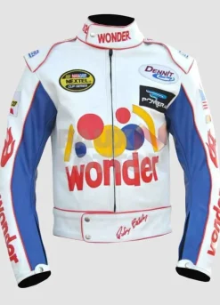 Ricky Bobby Wonder Bread Biker Leather Jacket