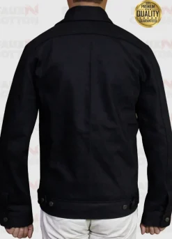 RIP WHEELER YELLOWSTONE (COLE HAUSER) BLACK COTTON JACKET