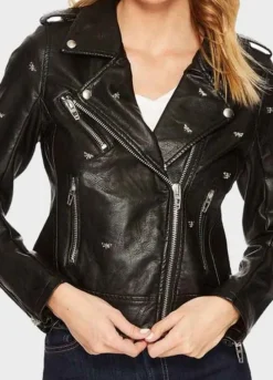 Riverdale Season 5 (Betty Cooper) Lili Reinhart Black Studded Jacket