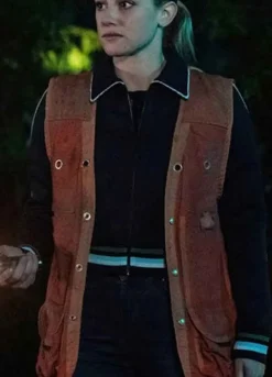 Riverdale Season 4 Lili Reinhart (Betty Cooper) Brown Leather Vest