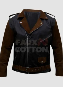 Route 66 Billy Connolly Biker Leather Jacket