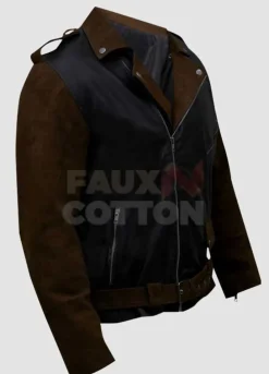 Route 66 Billy Connolly Biker Leather Jacket