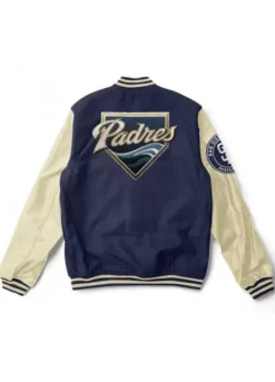 SAN DIEGO PADRES VARSITY BLUE WOOL JACKET
