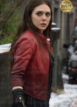 SCARLET WITCH AVENGERS AGE OF ULTRON ( ELIZABETH OLSEN ) RED JACKET