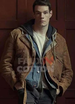 Sex Education Connor Swindells Brown Jacket